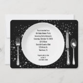 Verjaardag Diner Party Op Sterren Uitnodiging (Voorkant)
