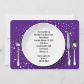Verjaardag Diner Party Op Sterren Uitnodiging (Voorkant)