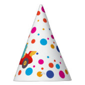 Verjaardag Dinosaur race auto jongen rood racing k Feesthoedjes (Rechts)