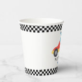 Verjaardag Dinosaur race auto rode jongen kind naa Papieren Bekers (Rechts)