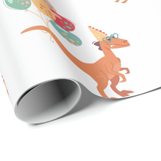 Verjaardag Dinosaurus! Cadeaupapier (Rol Hoek)