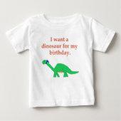 Verjaardag Dinosaurus kleding (Voorkant)
