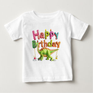Verjaardag Dinosaurus – Schattige Dino met Ballon 