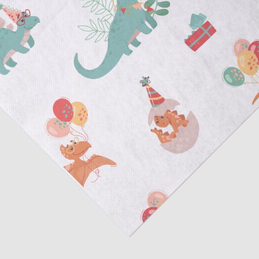 Verjaardag Dinosaurus! Tissuepapier (Detail)