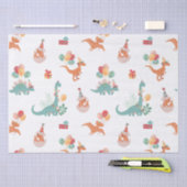 Verjaardag Dinosaurus! Tissuepapier (Craft)