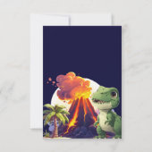 Verjaardag Dinosaurus Tree Rex  Bedankkaart (Achterkant)