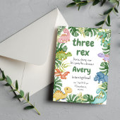 Verjaardag dinosaurus uitnodiging