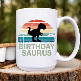 Verjaardag Dinosaurus voor beste vriend Tweekleurige Koffiemok