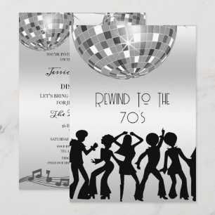 Verjaardag Disco Ball 70's Disco Kaart