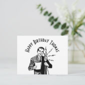 Verjaardag DJ uit het verleden Briefkaart (Staand voorkant)