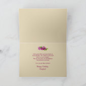 VERJAARDAG - DOCHTER - Elegantie met lila's en har Kaart (Binnen)