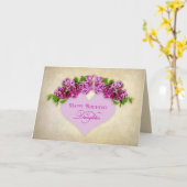 VERJAARDAG - DOCHTER - Elegantie met lila's en har Kaart (Gele Bloem)