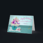 Verjaardag - Dochter-in-Love - Bucket of Flowers Kaart<br><div class="desc">Zie hetzelfde afbeelding voor andere rubrieken,  enz.,  inclusief moederdag en verjaardagen en expressies</div>