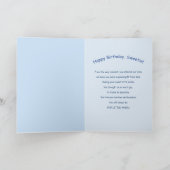 Verjaardag, dochter, onze kleine engel, blonde eng kaart (Binnen)