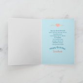 Verjaardag, dochter, Waterverf vogels en bloemen Kaart (Binnen)