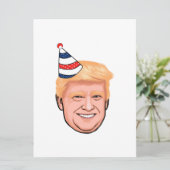 VERJAARDAG DONALD TRUMP KAART (Staand voorkant)