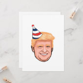 VERJAARDAG DONALD TRUMP KAART (Voorkant / Achterkant in situ)
