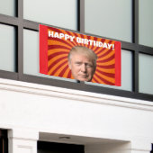 VERJAARDAG DONALD TRUMP PARTY BANNER (Buitenkant Gebouw)