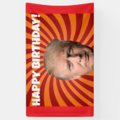 VERJAARDAG DONALD TRUMP PARTY BANNER (Verticaal)