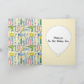 Verjaardag Doodle DIY Tools and Stars Collectie Kaart (Binnen)