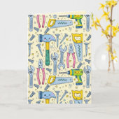 Verjaardag Doodle DIY Tools and Stars Collectie Kaart (Gele Bloem)