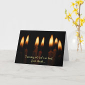 Verjaardag-draaiende 60 is niet zo slecht. Denk… Kaart (Gele Bloem)