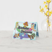 Verjaardag Dromen Zeemeermin Bday Kaart (Gele Bloem)