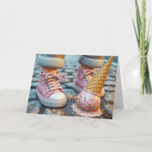 Verjaardag Dropped Ice Cream Cone door Sneakers Kaart