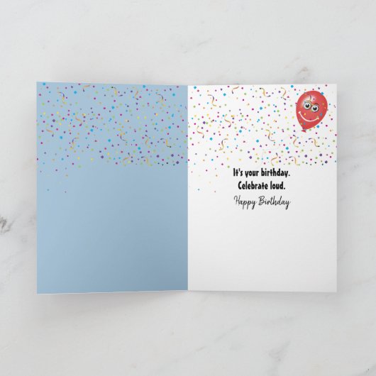 Verjaardag Duck dansen in een regenplas Kaart (Binnen)