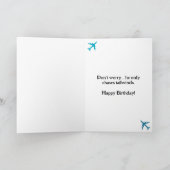 Verjaardag Duitse Herder Hond Piloot Vliegtuig Gra Kaart (Binnen)