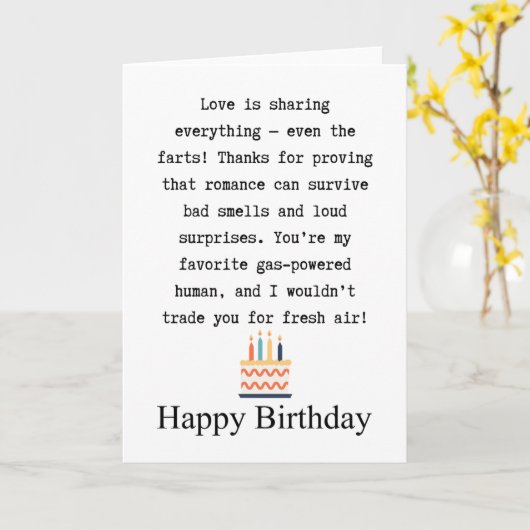 Verjaardag echtgenoot kaart (Gele Bloem)