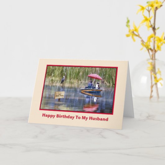 Verjaardag, Echtgenoot, Twee Vissers bij het Meer Kaart (Gele Bloem)