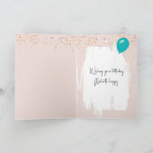 Verjaardag eekhoorn fuzzy voelde met sjaal kaart (Binnen)