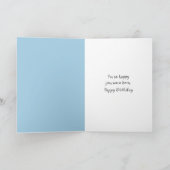 Verjaardag eekhoorn in pinda's kaart (Binnen)