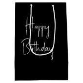 Verjaardag eekhoorn met gloeiende kaarsen medium cadeauzakje (Achterkant)