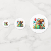 Verjaardag Eekhoorn Tafel Confetti (Voorkanten)