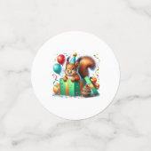 Verjaardag Eekhoorn Tafel Confetti (Kleine voorkant)
