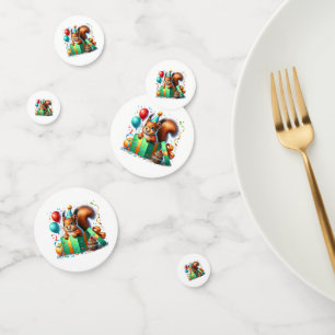 Verjaardag Eekhoorn Tafel Confetti