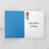 Verjaardag eend met snorkel op het strand kaart (Binnen)