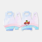 Verjaardag Eend race auto rood racing jongen kind  Bedankdoosjes (Uitgevouwen)