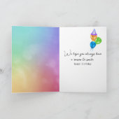 Verjaardag eenden lopen in de regen kaart (Binnen)