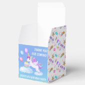 Verjaardag Eenhoorn met Cake Favoriete Box Bedankdoosjes (Geopend)