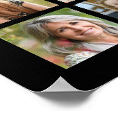 Verjaardag Eenvoudige 44 Fotocollage Aangepaste kl Poster (Hoek)