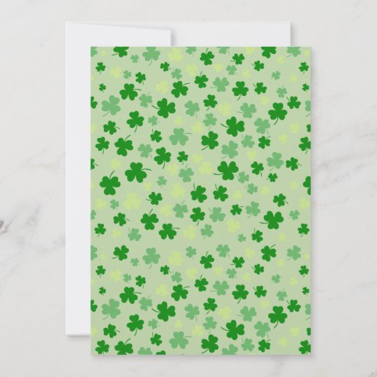 Verjaardag eerste St. Patrick's Dag Kaart (Achterkant)