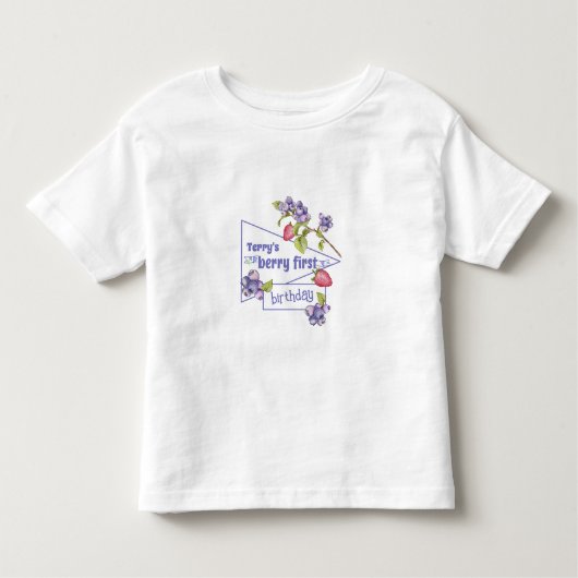 Verjaardag eerste verjaardag Berry Kinder Shirts (Voorkant)