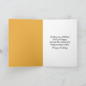 Verjaardag egel in de herfst bladeren kaart (Binnen)