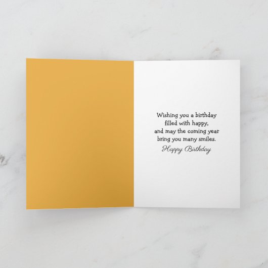 Verjaardag egel in de herfst bladeren kaart (Binnen)