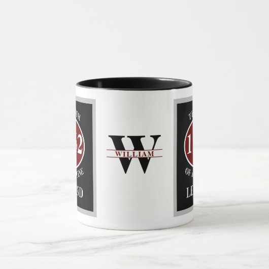 Verjaardag Elk jaar geboren in Monogram Add Jouw n Mok (Midden)