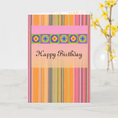 Verjaardag / Elke gelegenheid personaliseren blanc Kaart (Gele Bloem)