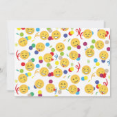 Verjaardag Emoji Kinderverjaardag Fun Happy Photo Kaart (Achterkant)